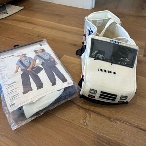 Mail Carrier Costume with Truck Accessory - size 3-4T